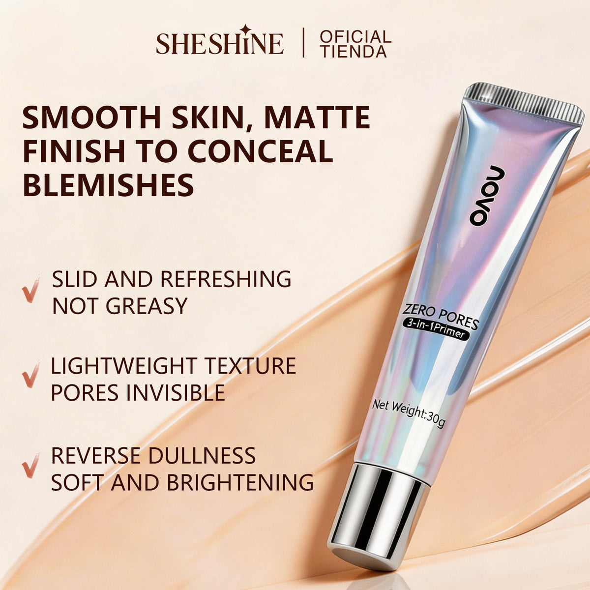 SHESHINE NOVO 3-in-1 Face Primer