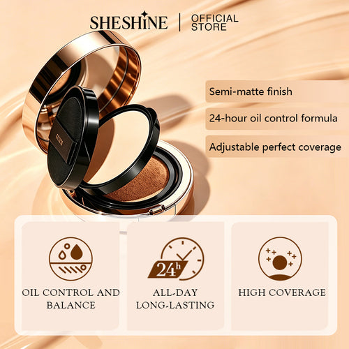 SHESHINE Cushion BB + Compact Powder 2‑in‑1
