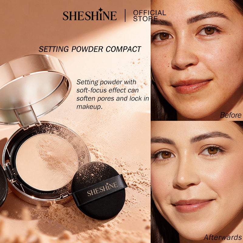 SHESHINE Cushion BB + Compact Powder 2‑in‑1