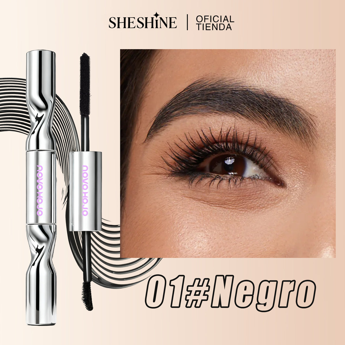 SHESHINE 2‑in‑1 Mascara